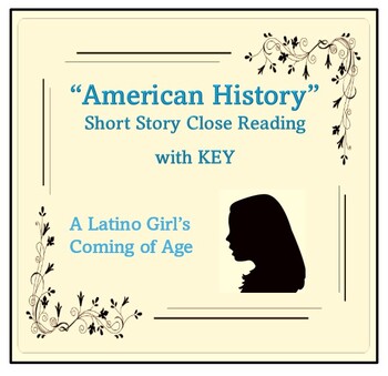 Preview of American History by Judith Ortiz Cofer close reading - cultural study w/KEY