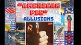 "American Pie" by Don McLean Allusions Bundle