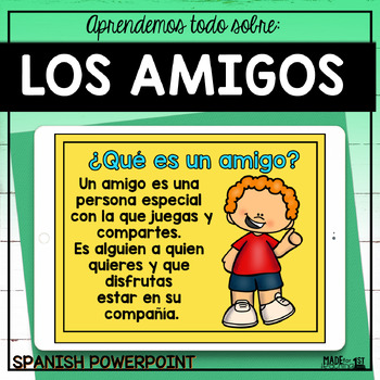 Preview of ¡Amigos! - Spanish PowerPoint/Distance Learning