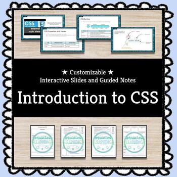 Preview of ★ An Introduction to CSS ★ Slides and Guided Notes for Web Design