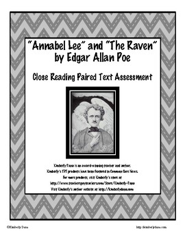 Preview of "Annabel Lee" and "The Raven" Paired Text Assessment