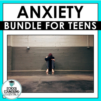 Preview of Anxiety Activities - School Counseling or Teletherapy - PDF and online version