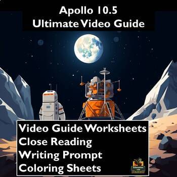 Preview of 'Apollo 10.5' Ultimate Movie Guide: Worksheets, Close Reading, Coloring, & More!