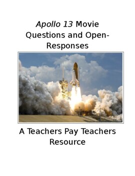 Preview of Apollo 13 Movie Questions and Open-Responses