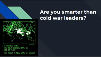 Preview of "Are you smarter than the Cold War leaders?" Activity