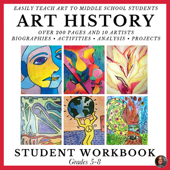 Preview of *Art History Workbook for Middle School Art; Famous Artists - Art Hist Units -10