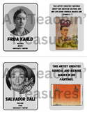 "Artist Match Up" Card Game: Modern to Post-Modern Art History