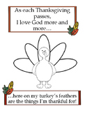 "As each Thanksgiving passes.." Thanksgiving Poem Worksheet