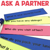 "Ask a Partner" Center - 1st Grade Literacy Centers - August