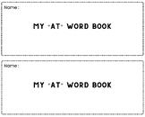 "At" word family reader and activity book.