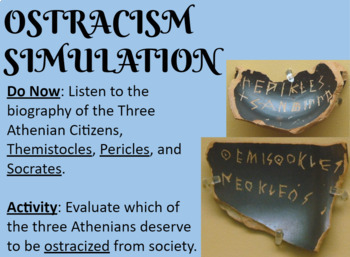 Preview of *Athenian Ostracism Simulation* -- Democracy in Action!