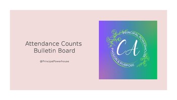 Preview of "Attendance Counts" Bulletin Example and Celebration Ideas