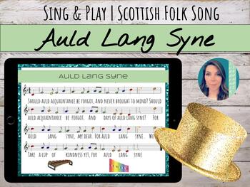 Preview of "Auld Lang Syne" for Orff, Boomwhackers, & Percussion Ostinatos | New Year Song