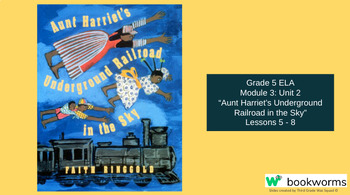 Preview of "Aunt Harriet's Underground Railroad in the Sky" Google Slides- Bookworms