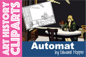 Preview of "Automat" by Edward Hopper ART HISTORY Clipart