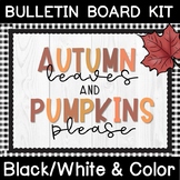 "Autumn Leaves and Pumpkins Please" Bulletin Board Kit