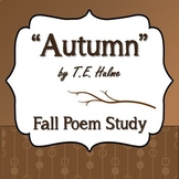 "Autumn" by T.E. Hulme - Fall Poem Study
