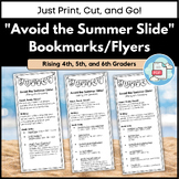 "Avoid the Summer Slide" Bookmarks/Flyers