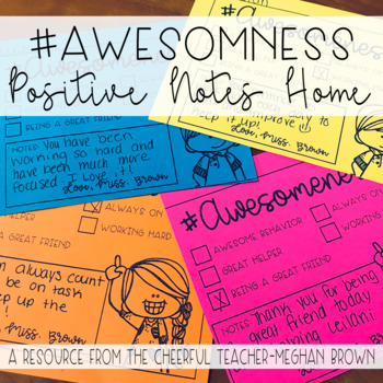 Preview of #Awesomeness Positive Notes Home