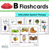 "B" Sound Articulation Cards for Speech Therapy with Visuals