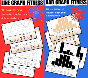 Preview of * BAR GRAPH & LINE GRAPH FITNESS *