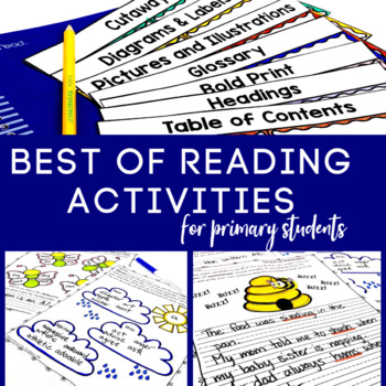 Preview of Reading Activities  | Poetry Analysis | Nonfiction Text Features | Syllabication