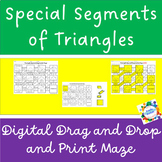 Special Segments of Triangles - print & digital drag & drop mazes