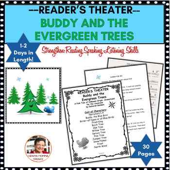 Preview of Folktale  Readers Theater Script Buddy and the Evergreen Trees
