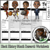 [BFY] Black History Month Research Worksheets
