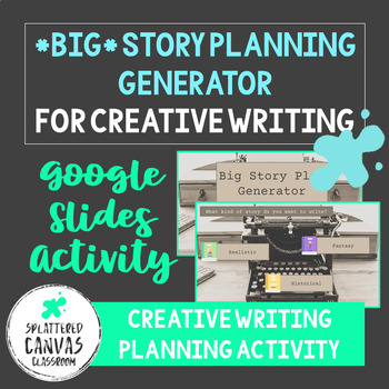 Preview of *BIG* Story Plan Generator for Creative Writing - Google Slides Activity