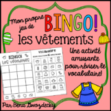 {BINGO: Les vêtements!} A Bingo game to practice clothing 