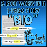 "BIO" Root Words Story: Find Greek/Latin Root Words in Text!