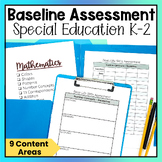 Progress Monitoring Basic Skill Special Education Baseline