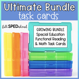 Reading & Math Task Cards Special Education Autism Work Bo