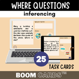 [BOOM CARDS™] Where Questions (Inferencing, Community and 