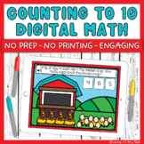 Digital Counting to 10 Activities Preschool Kindergarten -