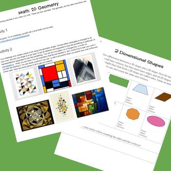 *BUNDLE* 14 Days of Geometry - 2D Shapes, 3D Solids, Nets, and Angles ...