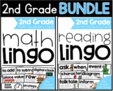 *BUNDLE* 2nd Grade Math & Reading Vocabulary Word Wall Cards
