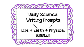 5th grade writing prompts for science
