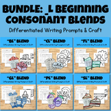 **BUNDLE** Beginning Consonant L Blend Phonics Writing Cra