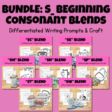 **BUNDLE** Beginning Consonant S Blend Phonics Writing Cra