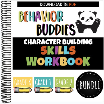 Preview of *BUNDLE* Behavior Buddies Skills Workbooks | K-2 | Character Education | SEL