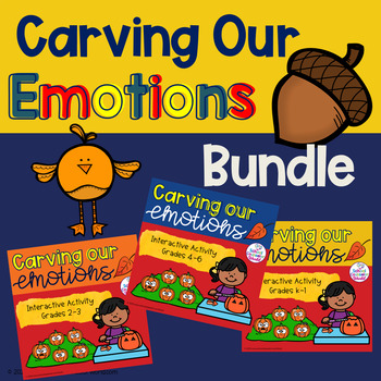 Preview of {BUNDLE} Carving our Fall Emotions, Grades K-6