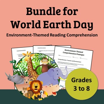 Preview of (BUNDLE) Celebrate Earth Day with Environment-Themed Reading Comprehension!