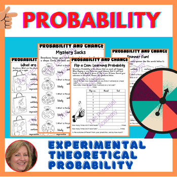 Preview of (BUNDLE) Chance and Probability worksheets & Area and Perimeter 3rd math