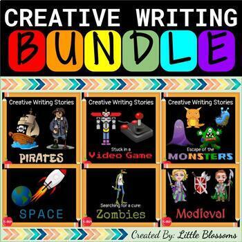 Preview of Creative Writing Curriculum BUNDLE for the WHOLE YEAR