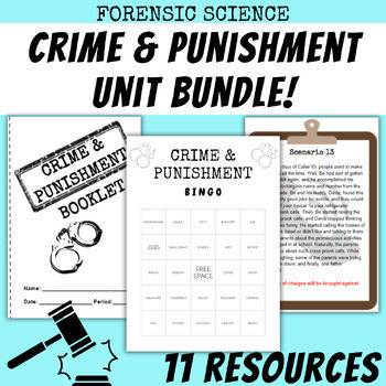 Preview of *BUNDLE* Crime & Punishment Unit for Forensics activities, labs, and more