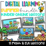 > BUNDLE>Digital Kinder SUMMER Math & Phonics Google Class