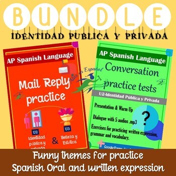 Preview of [BUNDLE] EMAIL REPLY & CONVERSATION PRACTICE TEST U2 | AP SPANISH LANG & CULTURE