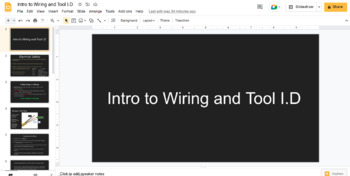 Preview of *BUNDLE* Electrical Wiring and Tool ID Slideshow and Student Workbook
